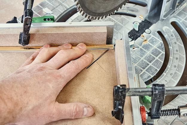 How do you use a miter box to cut molding