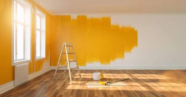 What should not be done before painting interior walls