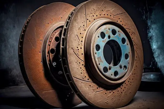 How do you remove rust from brake discs