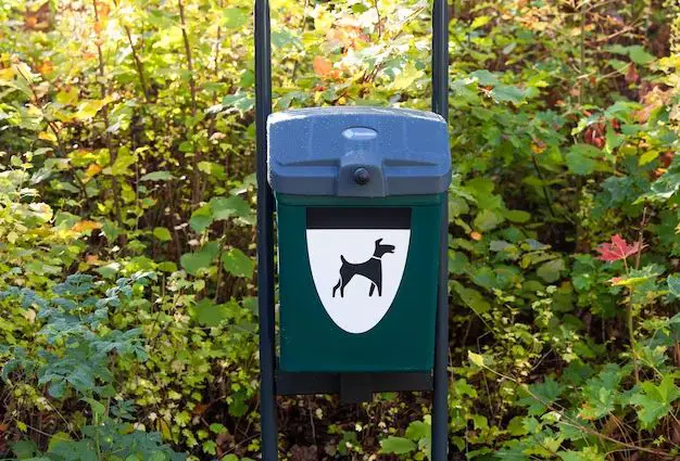 Can you put dog poo in regular bins