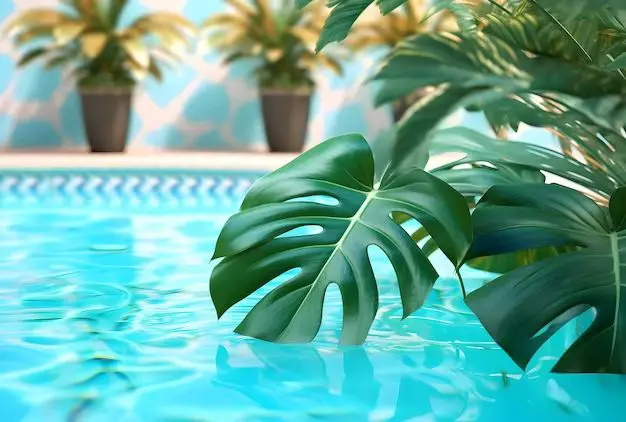 What plants are best around pool