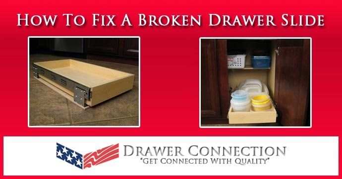 How do you fix a broken sliding drawer