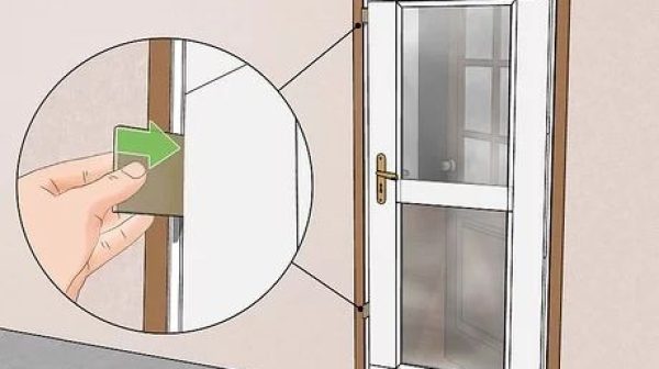 How do you adjust a slamming storm door?