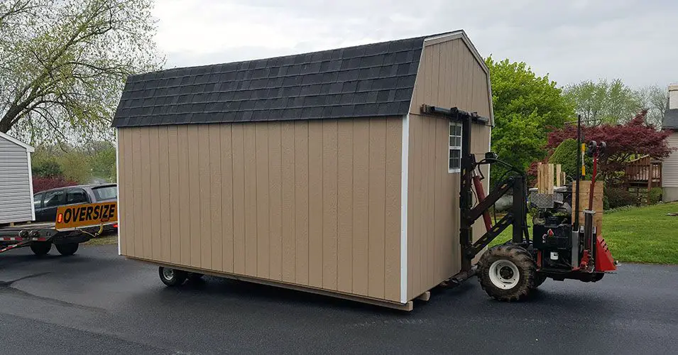 How do you move a storage shed easily