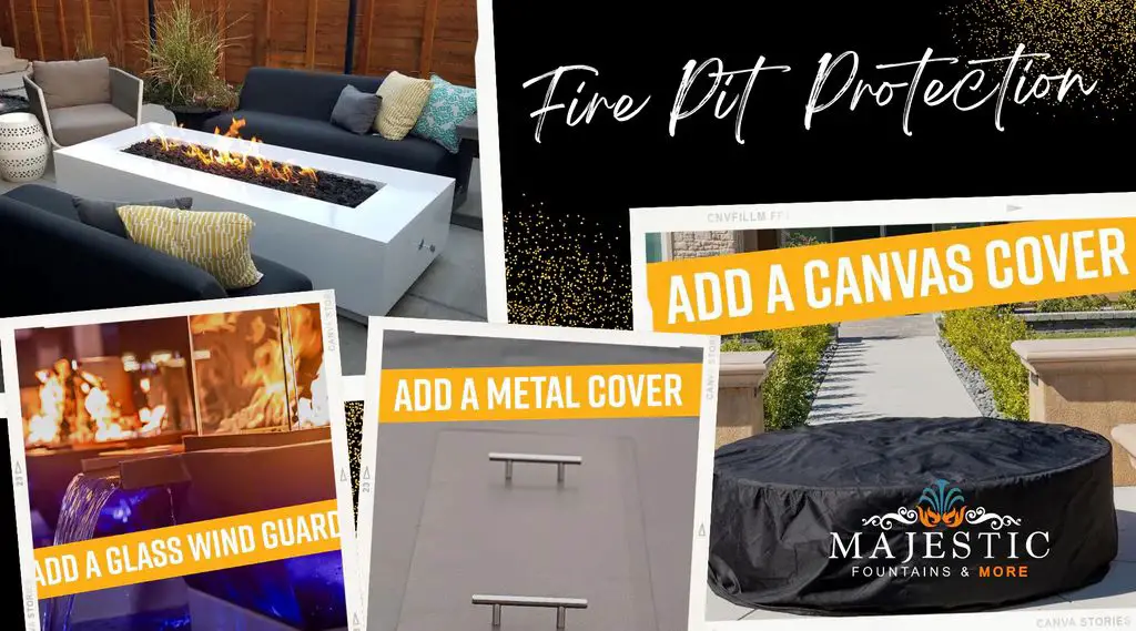 Do you need to cover a gas fire pit in the rain