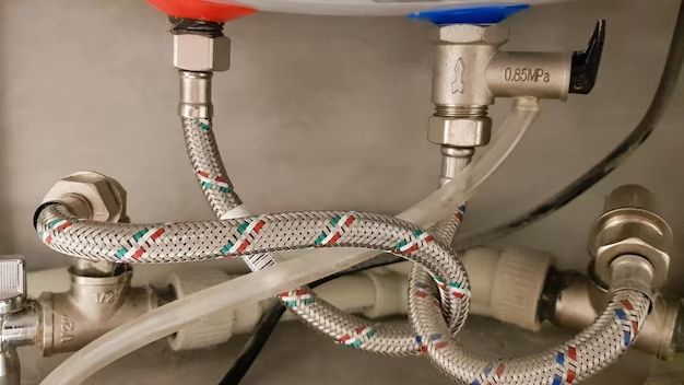 What are the pipes connected to water heater