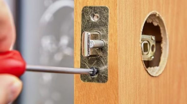 What is a lock faceplate?