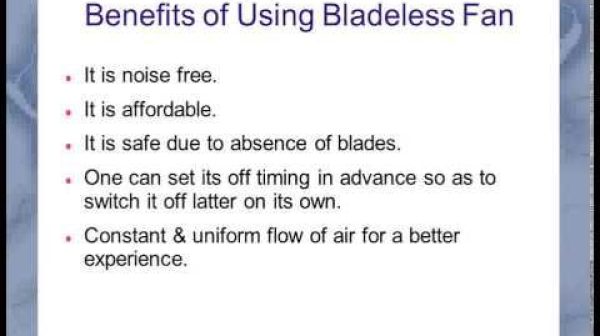 What are the disadvantages of bladeless fans?