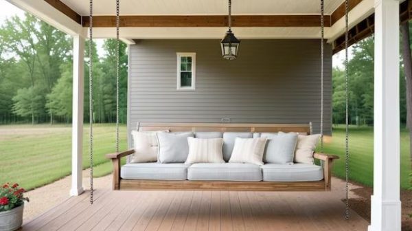 How do you build a simple screened in porch?