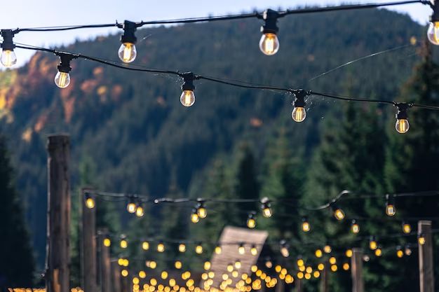 What poles to use for outdoor string lights