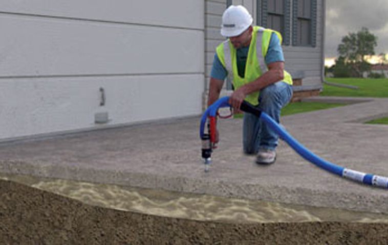 Does lifting concrete with foam work