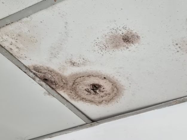 What kills black mold on bathroom ceiling