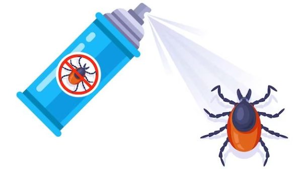 What can I spray on my lawn to kill ticks?