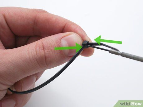 How do you remove a zip tie without cutting it