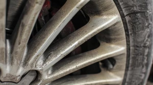 How do you clean brake dust off alloy wheels?