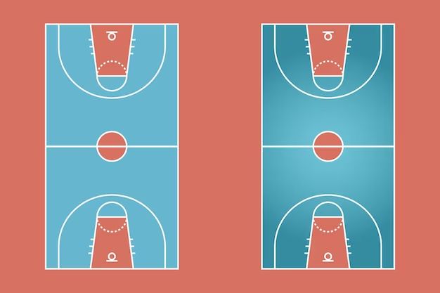 How do you lay out basketball court lines