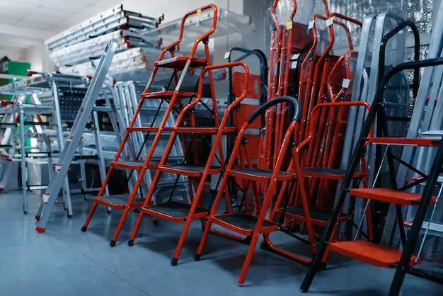 How do I store a ladder in my garage