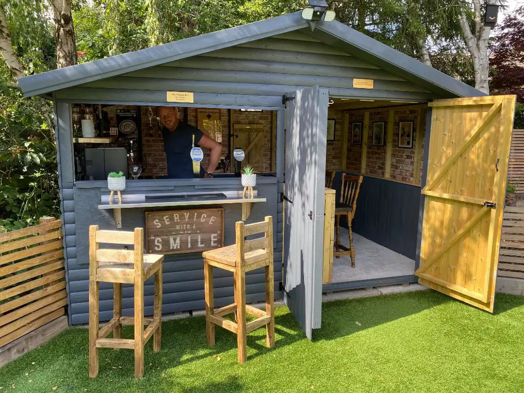 Can I make my shed into a bar