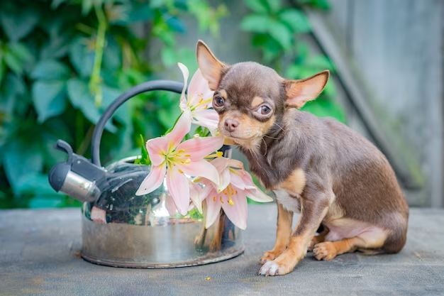 Is it OK to have lilies in the house with a dog