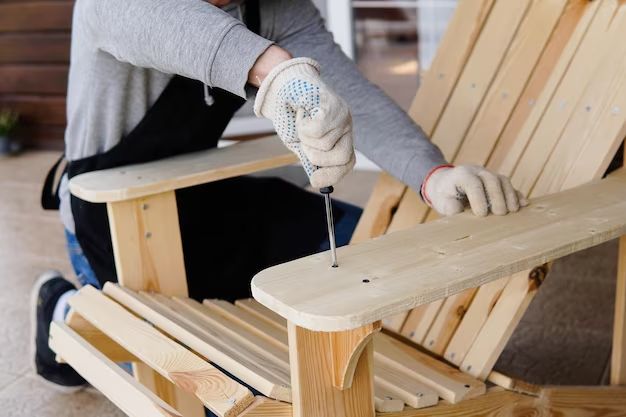 How to make folding Adirondack chairs