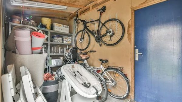 How to build a hanging bike rack for garage?