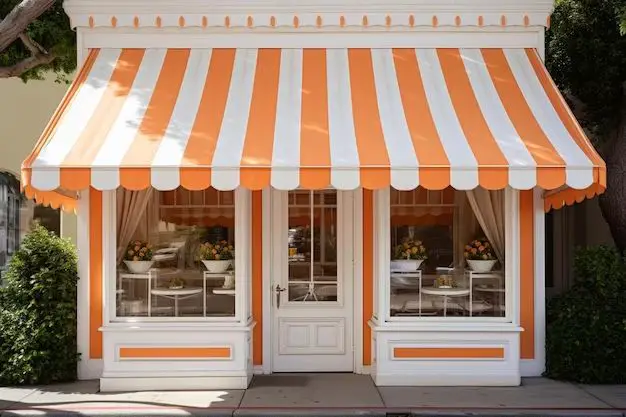 What is the difference between a door canopy and awning