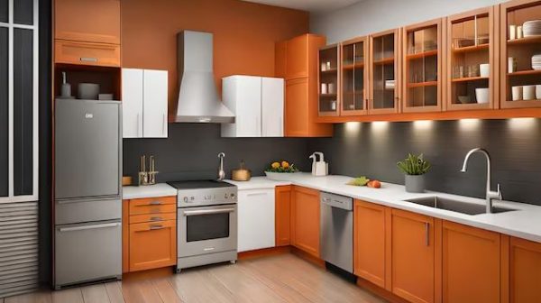 What color cabinets go with silver hardware?