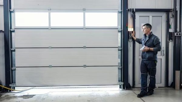 How do you brace a garage door opener?