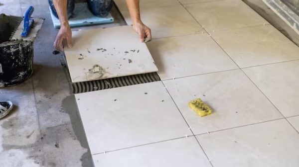 How do you repair porcelain tile?