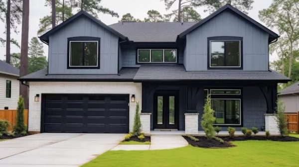 What color compliments gray exterior?