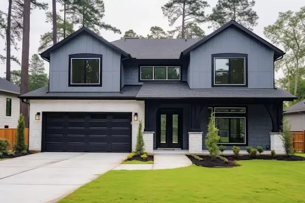 What color compliments gray exterior