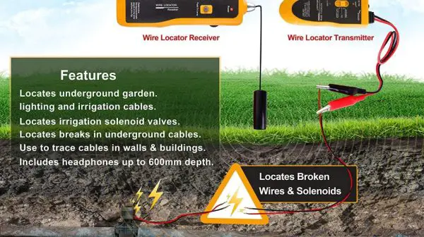 How deep are wires buried in yard?