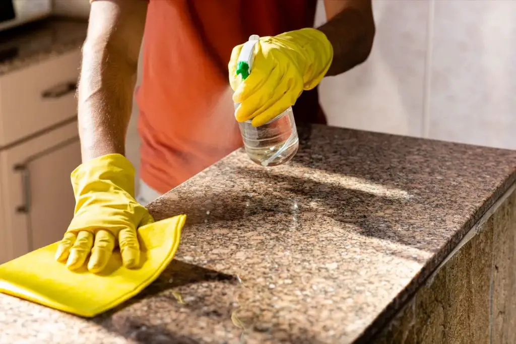 Will bleach damage laminate countertops