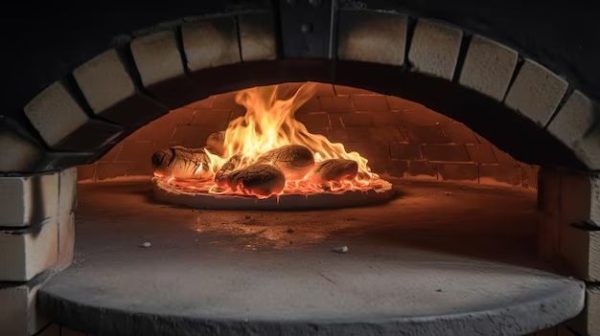 How do you use a pizza oven as a fireplace?