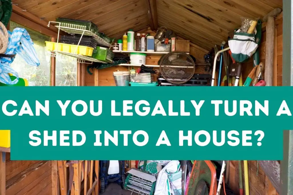 Can you legally turn a shed into a house in NC