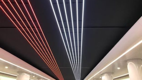 How do you cover LED strips on the ceiling?