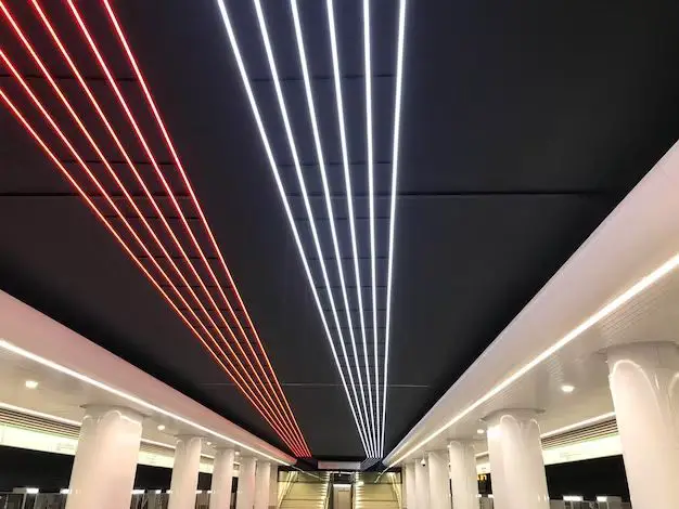 How do you cover LED strips on the ceiling