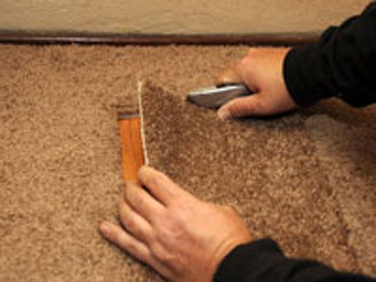 What is the easiest way to patch a hole in carpet