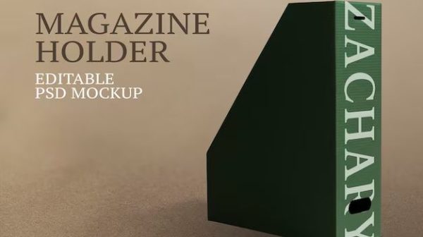 How do you make a magazine file holder?