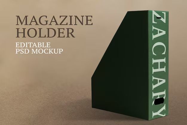 How do you make a magazine file holder